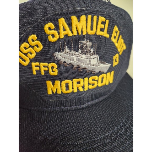 USS Samuel Eliot FFG 13 Morison AP vintage made in USA US Navy Trucker Hat Cap - Picture 4 of 8